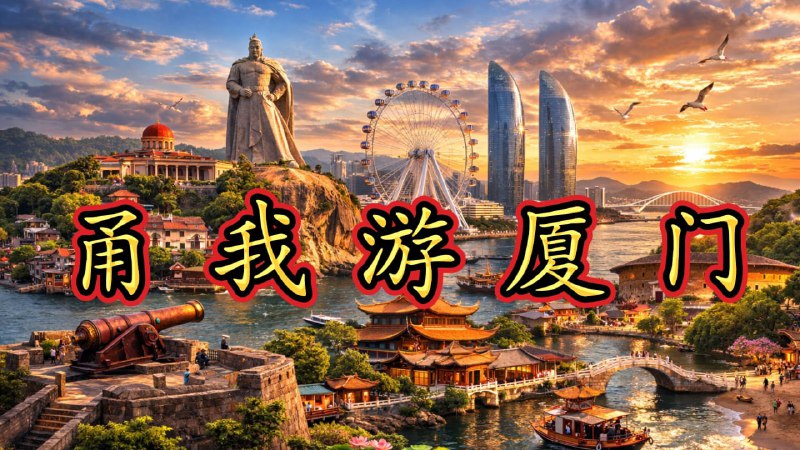 甬我游福建厦门，明天走起！😆都说福建的墙很高？不，我是去玩的，不是去测墙的啦